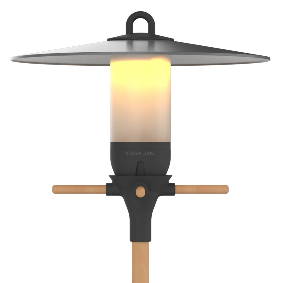 NIDOVA LUMO — Gartenleuchte mit Vogelfutterspender, warm leuchtend