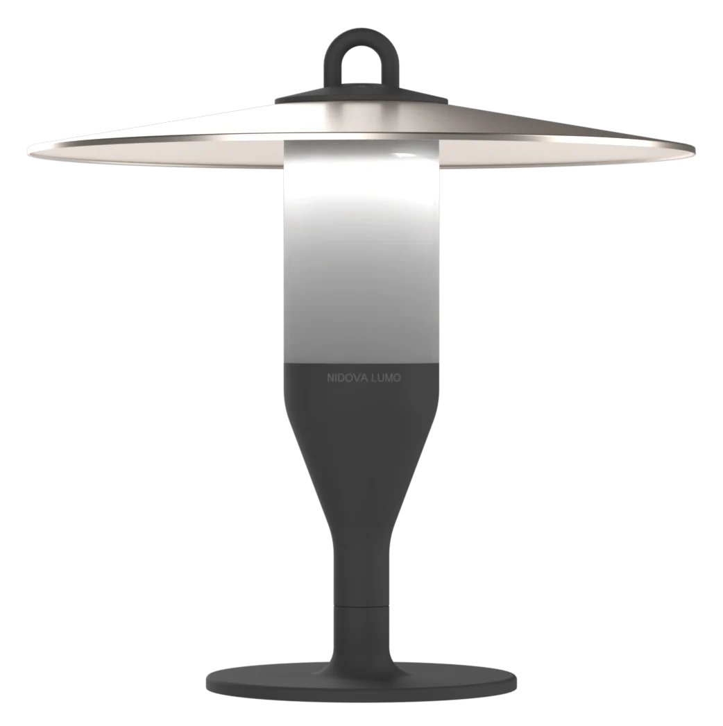 NIDOVA LUMO Pure mit Tischfuß auf Balkon & Terrasse